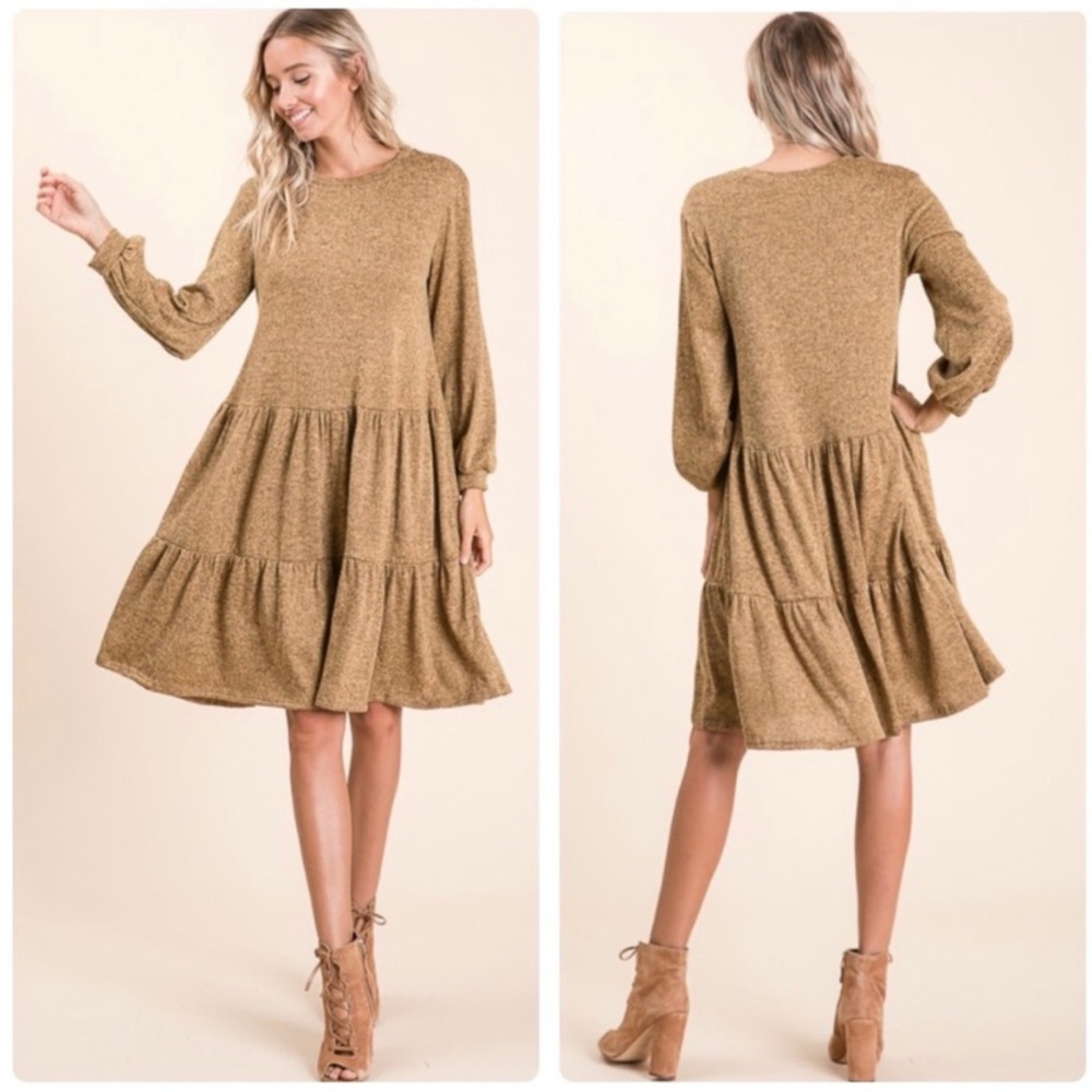 REB in J Round Neck Tiered Look Relaxed Fit Dress - Picture 2 of 11